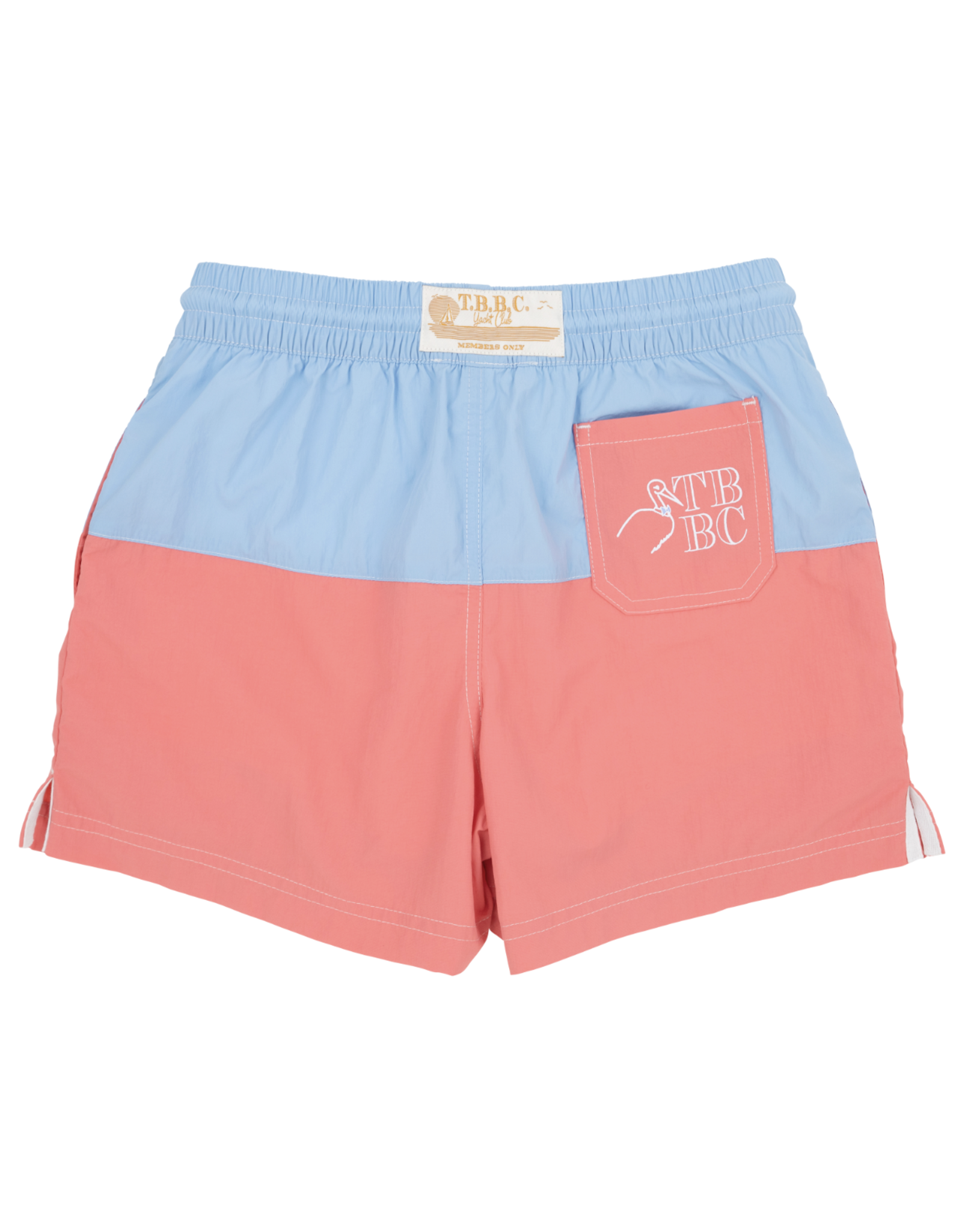 TBBC Country Club Colorblock Trunk Beale St Blue/Coral