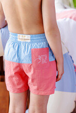 TBBC Country Club Colorblock Trunk Beale St Blue/Coral