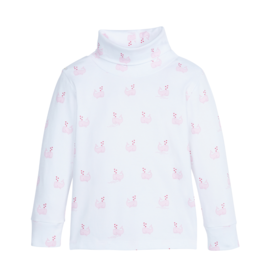Little English Turtleneck Pink Whales