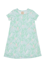 TBBC SS Polly Play Dress Parrot Island Palms