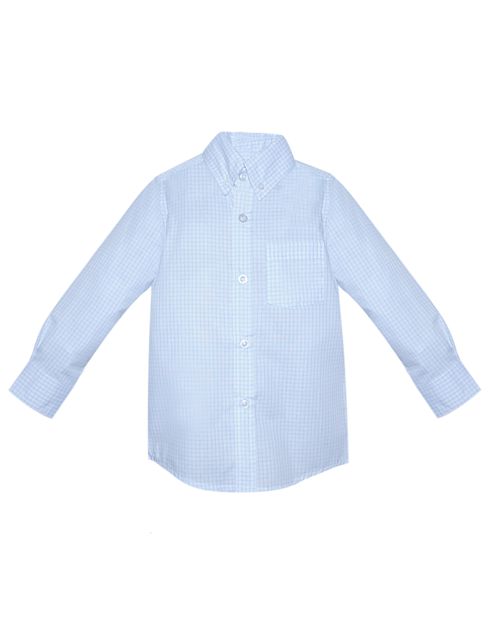 Remember Nguyen ABSHT Button Down Shirt Blue Square Check