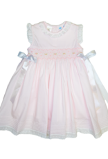 Lulu Bebe LBS24 Gabby Smocked Dress Pink