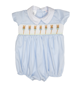 Lulu Bebe Noah Bunny Smocked Bubble