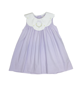 Petit Ami Lavender Bib Dress - 24M