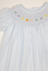 Petit Ami 52-3-464 blue smocked dress