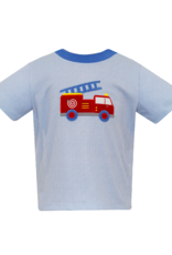 Claire and Charlie 5051P Gingham Firetruck Shirt