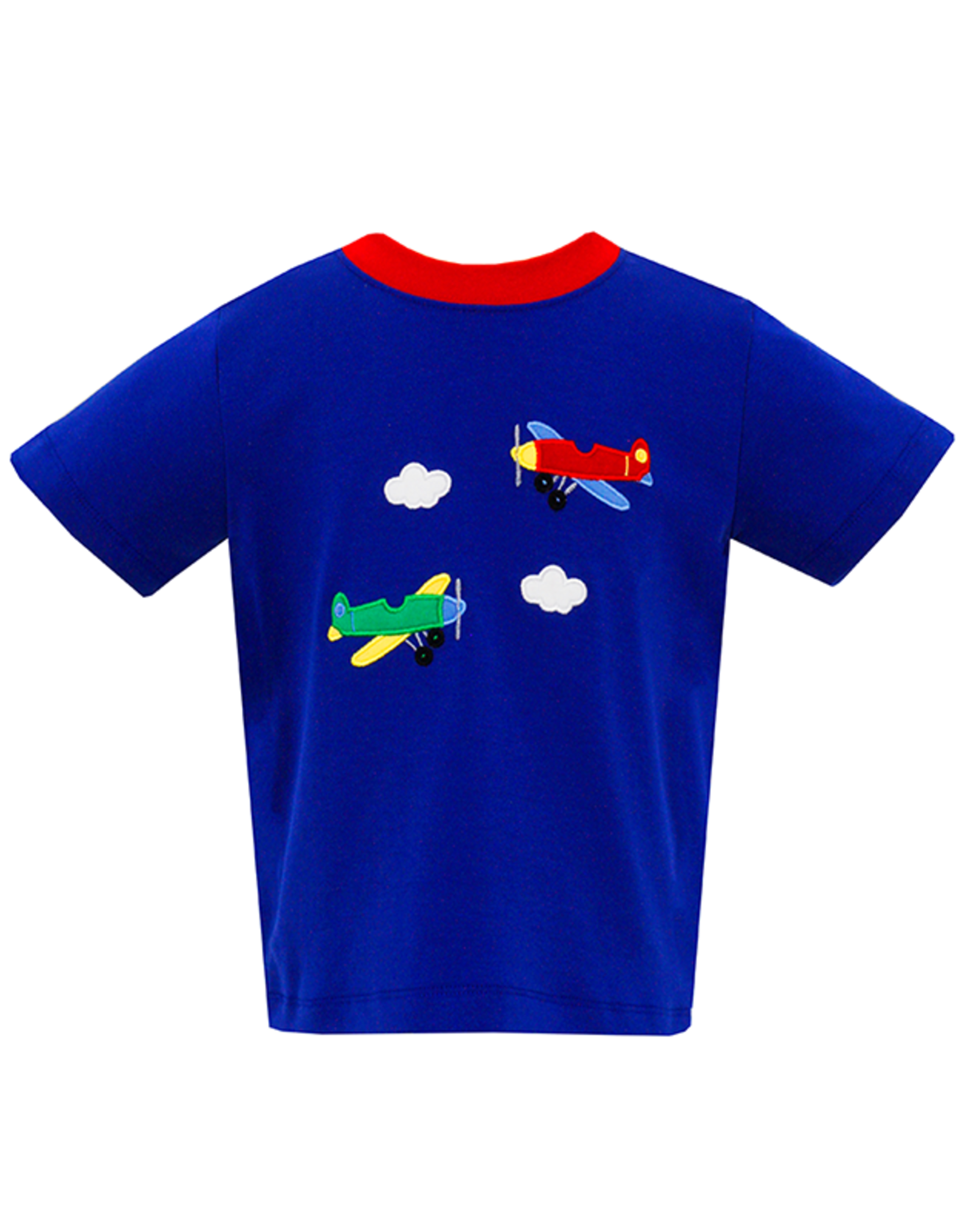 Claire and Charlie 5053P Royal Blue Airplane Shirt