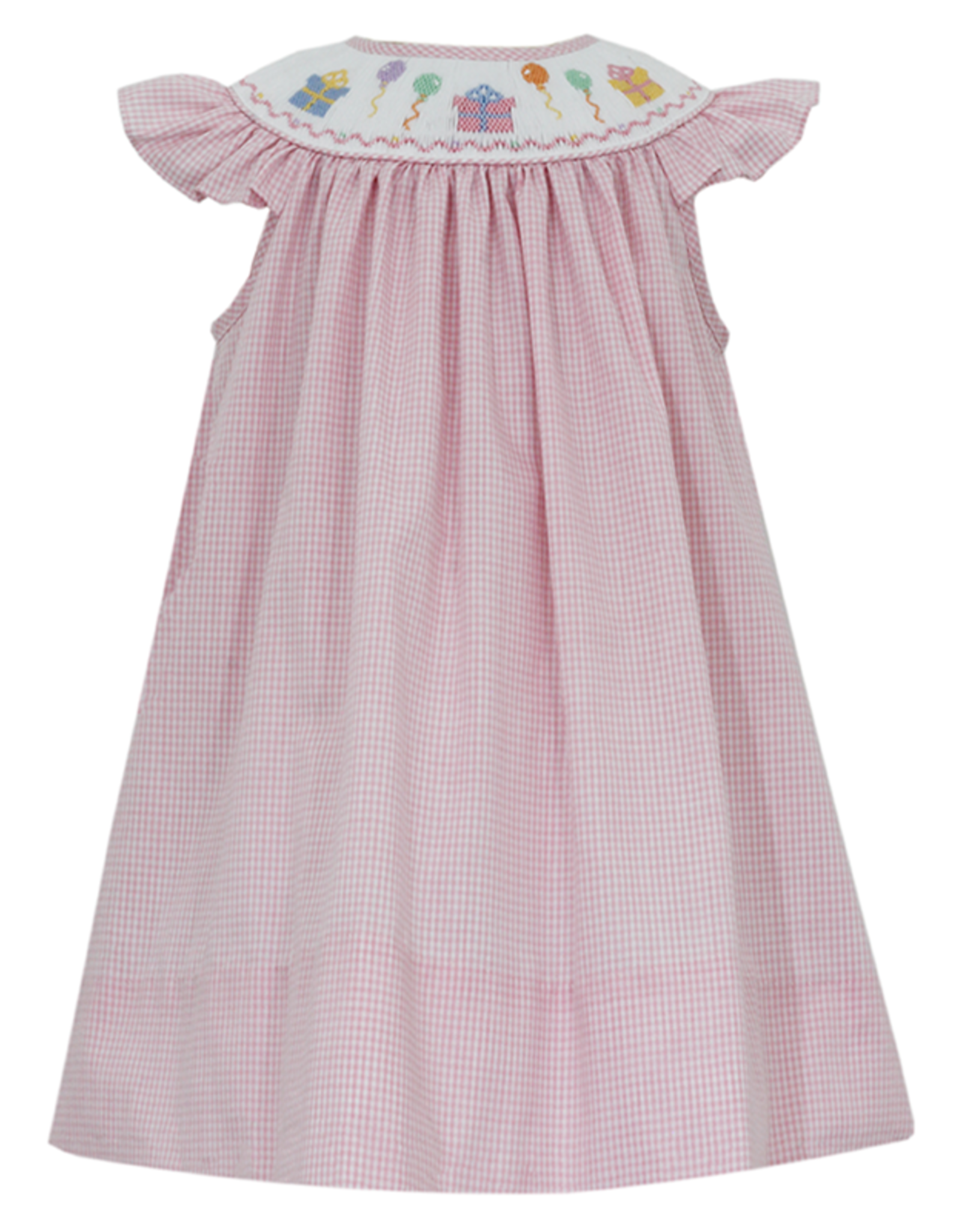 Petit Bebe 128R Pink Birthday Bishop Dress