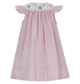 Petit Bebe Pink Birthday Bishop Dress