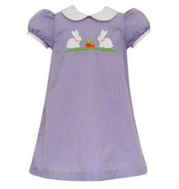 Claire and Charlie Lilac Bunny Dress