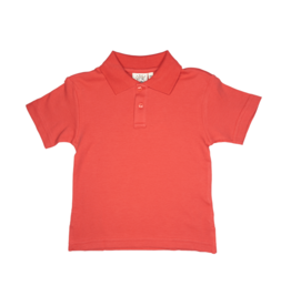 Luigi Short Sleeve Solid Polo Coral