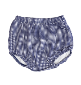 Luigi Gingham Diaper Cover Navy