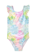 Flap Happy FH24 Hibiscus Blooms Lili Ruffle Swimsuit