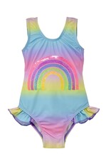 Flap Happy FH24 Sequin Rainbow Ruffle Swimsuit