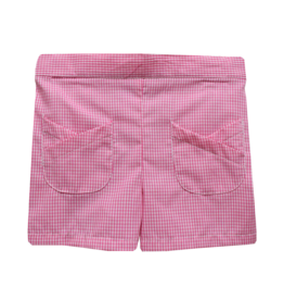 Vive la Fete Candy Pink Gingham Tulip Pocket Short