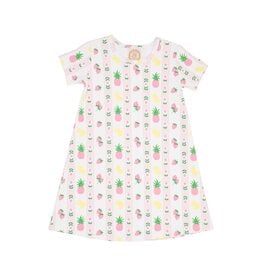 TBBC Short Sleeve Polly Play Dress Fruit Punch and Petals