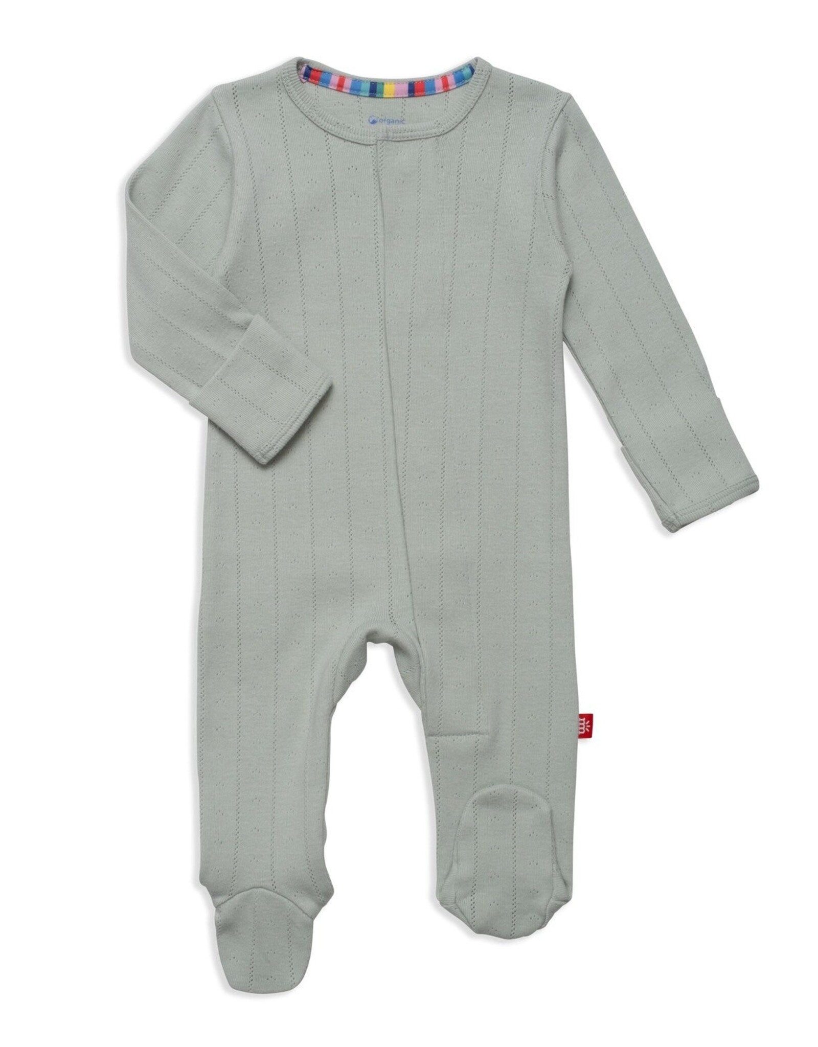Magnetic Me MM Footie Love Lines Pointelle Seagrass