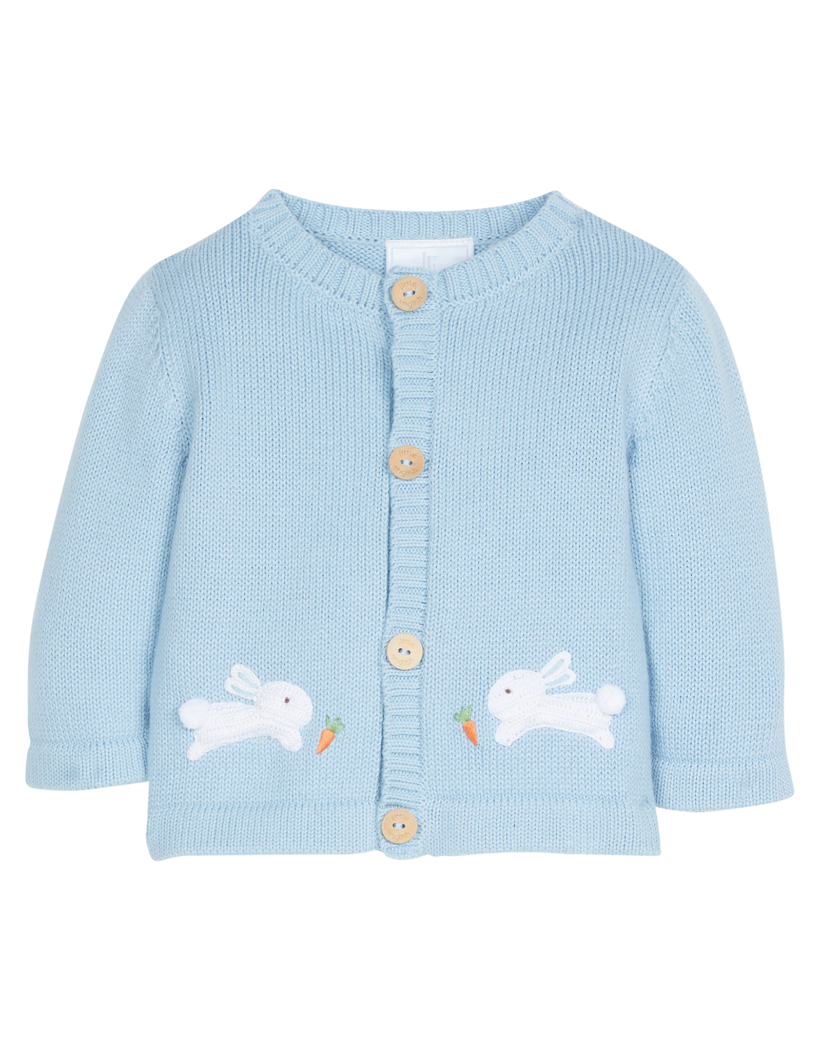 Little English LES24 Crochet Sweater Blue Bunny