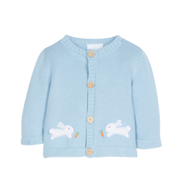 Little English Crochet Sweater Blue Bunny