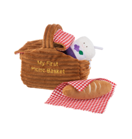 Ganz 7" Picnic Basket 7 pc Playset