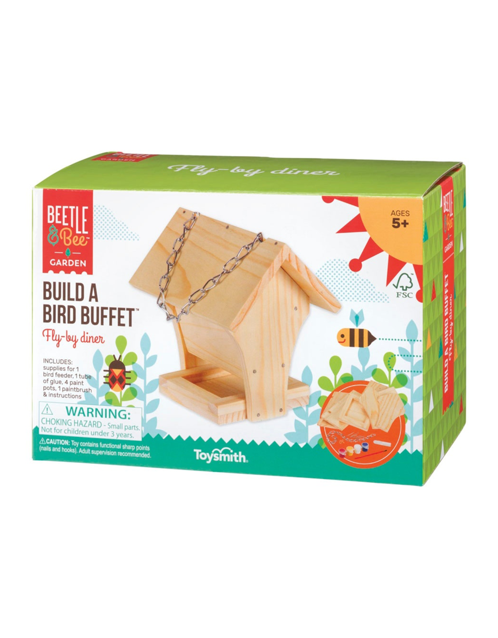 Toysmith Beetle & Bee Build a Bird Buffet