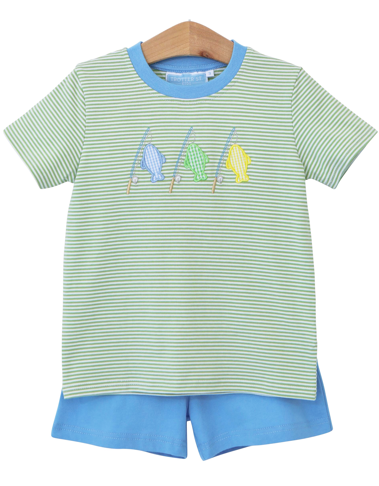 Trotter Street Kids TSS24 Hooked on Fishing Short Set