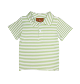 Millie Jay Bennett Short Sleeve Shirt Green Stripe