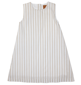 Millie Jay Saige Aline Dress Khaki Stripe