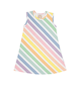 TBBC Sleeveless Polly Play Dress Rainbow Rollerskate Stripe