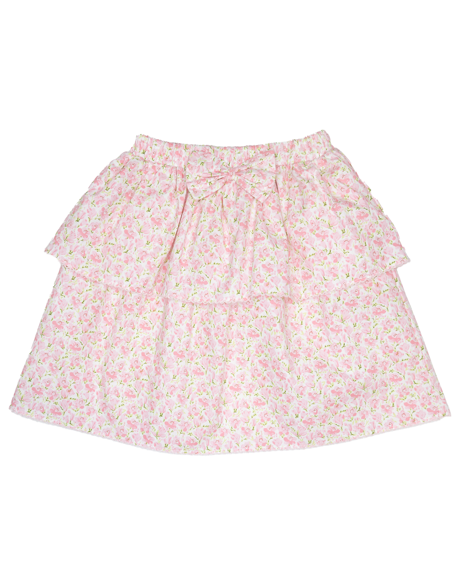 Delaney 82 Pink Floral Skirt with Blouse Set