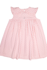 Delaney 155 Pink Dot Ruffle Collar Float Dress