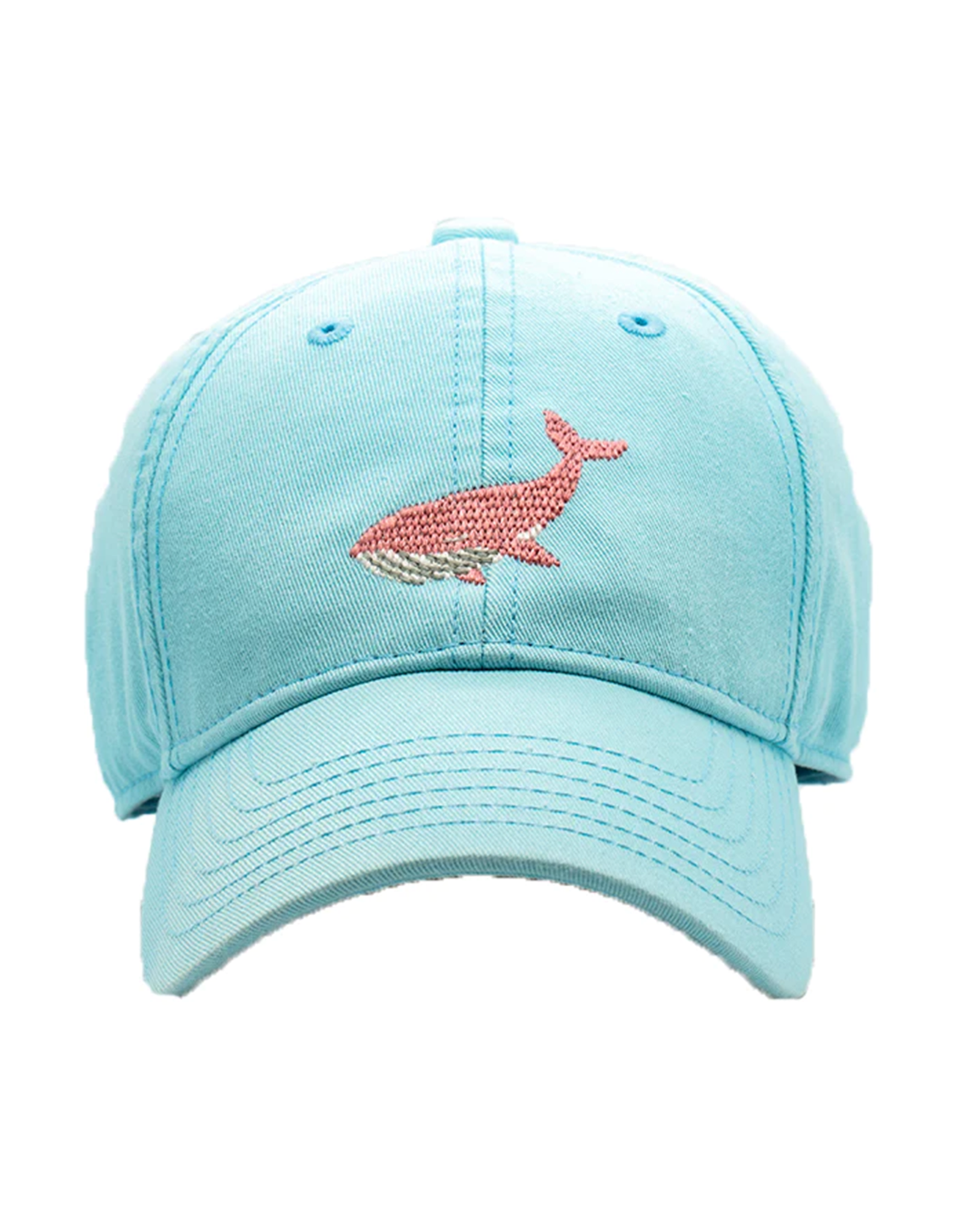 Harding Lane HL Embroidered Hat Aqua Whale