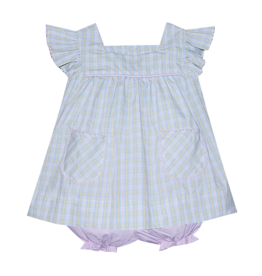 Baby Sen Lililbet Yellow Plaid Bloomer Set