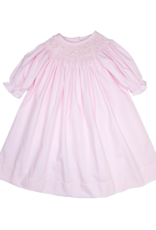 Delaney L14 Pink Check Smocked Gown Newborn