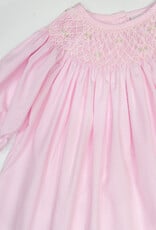 Delaney L14 Pink Check Smocked Gown Newborn