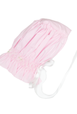 Delaney L14 Pink Check Smocked Bonnet Newborn