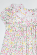 Lulu Bebe LBS24 Penny Floral Ruffle Collar Dress