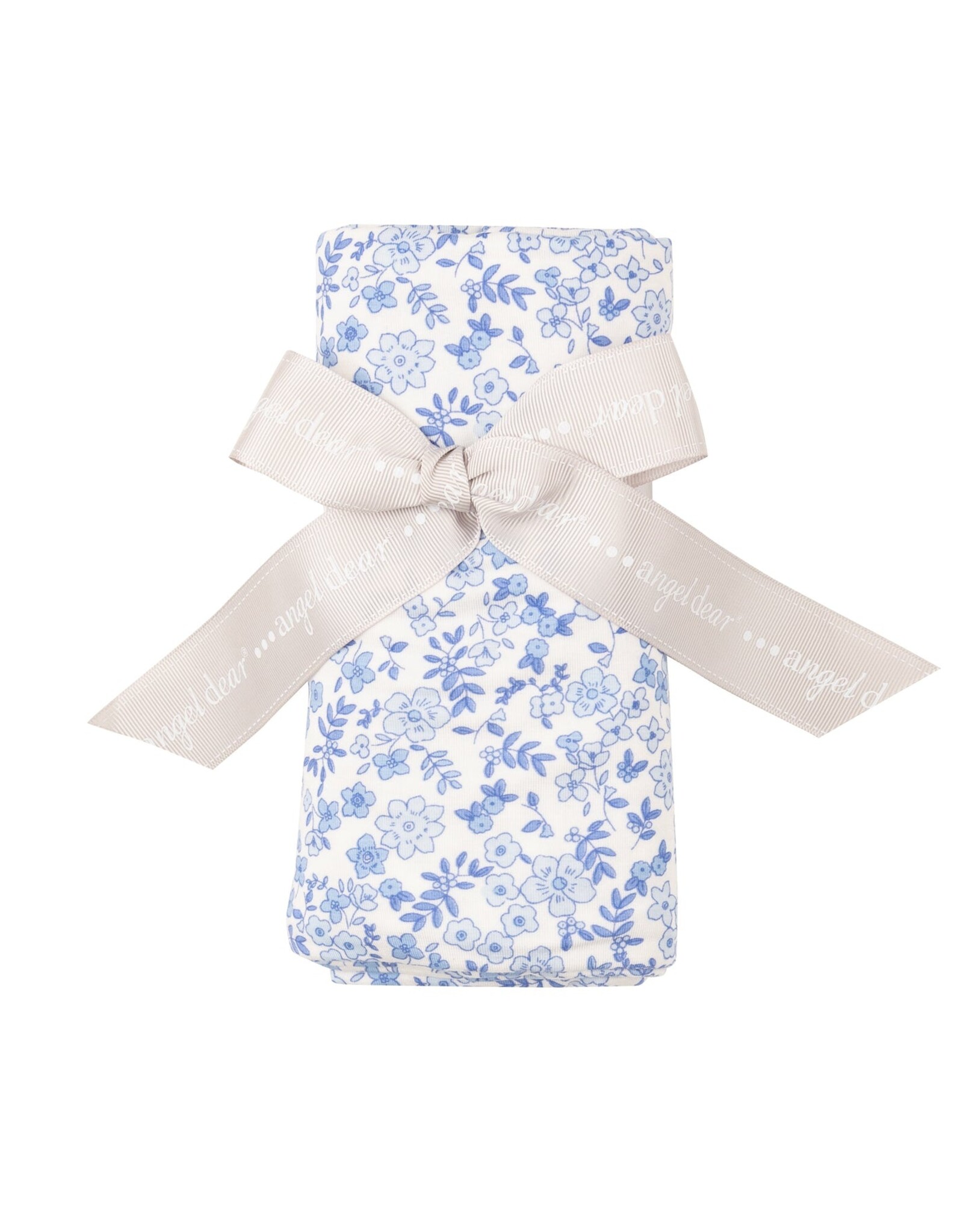 Angel Dear Swaddle Blanket Blue Calico Floral Spoiled Sweet Boutiqu Spoiled Sweet Boutique