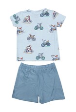 Angel Dear ADS24 Crewneck Short Set Bikes Blue