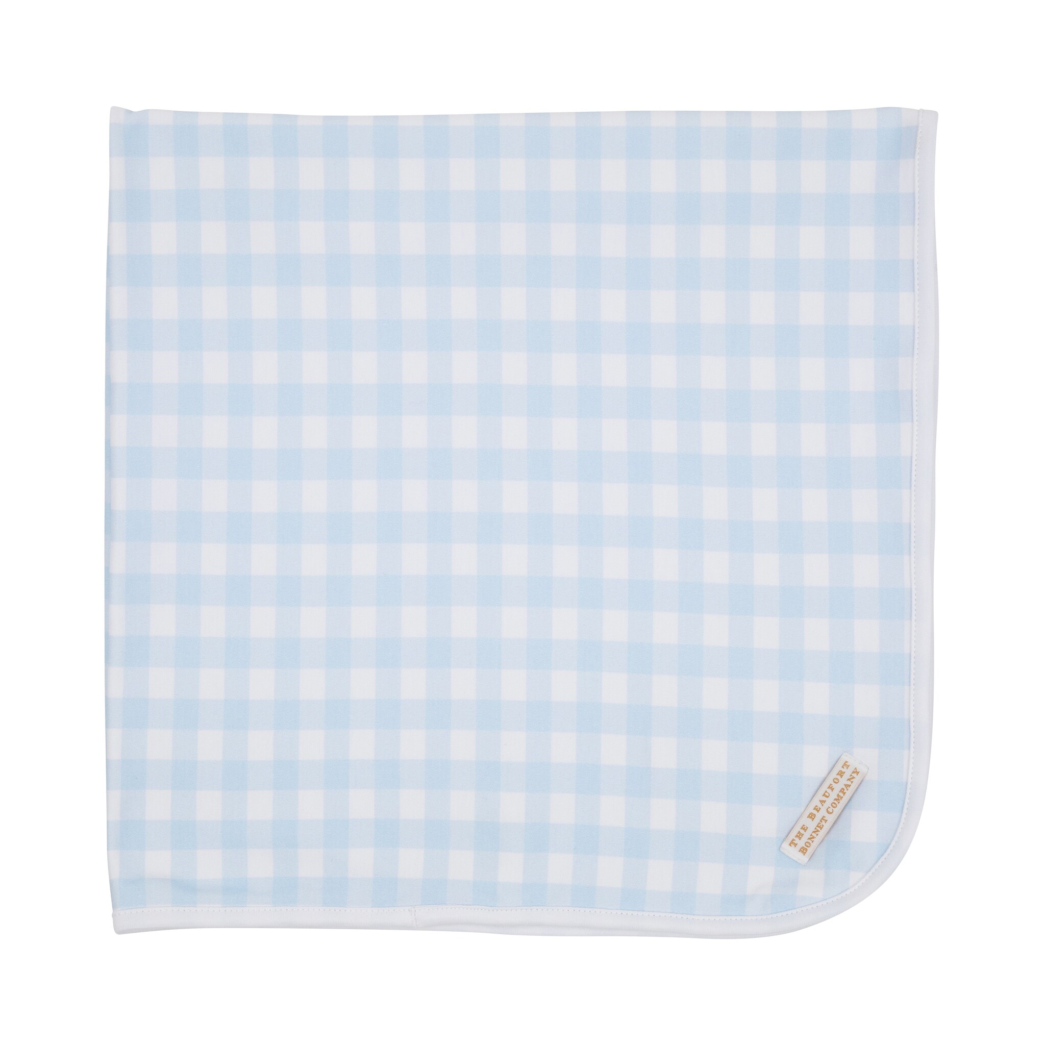 TBBC Baby Buggy Blanket Buckhead Blue Gingham Spoiled Sweet Boutiqu