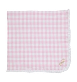 TBBC Baby Buggy Blanket Palm Beach Pink Gingham