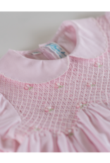 Feltman Brothers 17452 Smocked Dress w/Pearls Pink