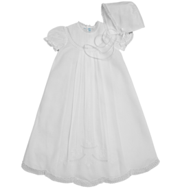 Feltman Brothers Girls Pintucked Yoke Christening Gown