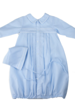 Feltman Brothers 2182 Blue Smocked gown w/Hat Newborn