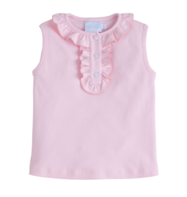 Little English Ruffled Henley Light Pink