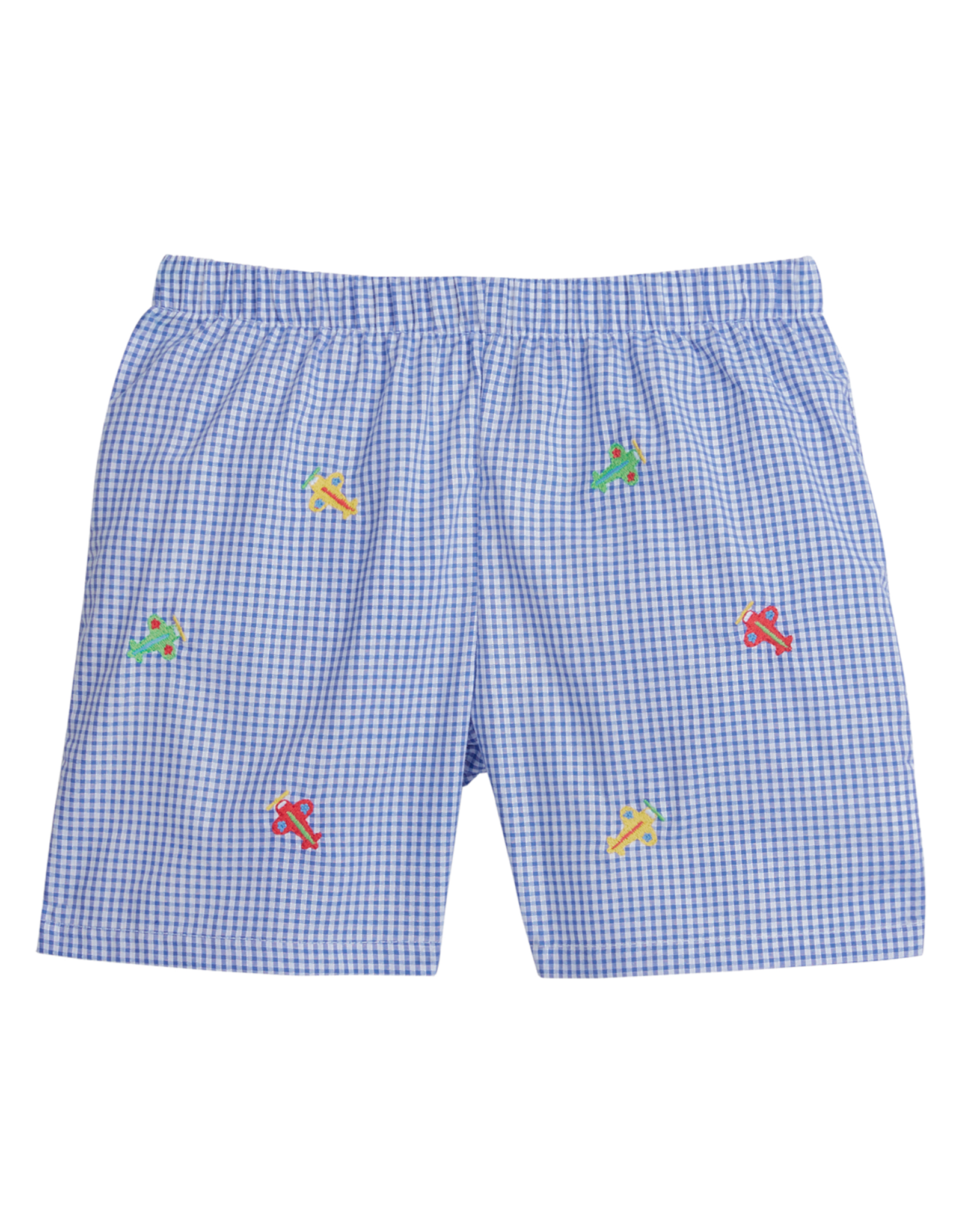 Little English LES24 Embroidered Short Airplanes