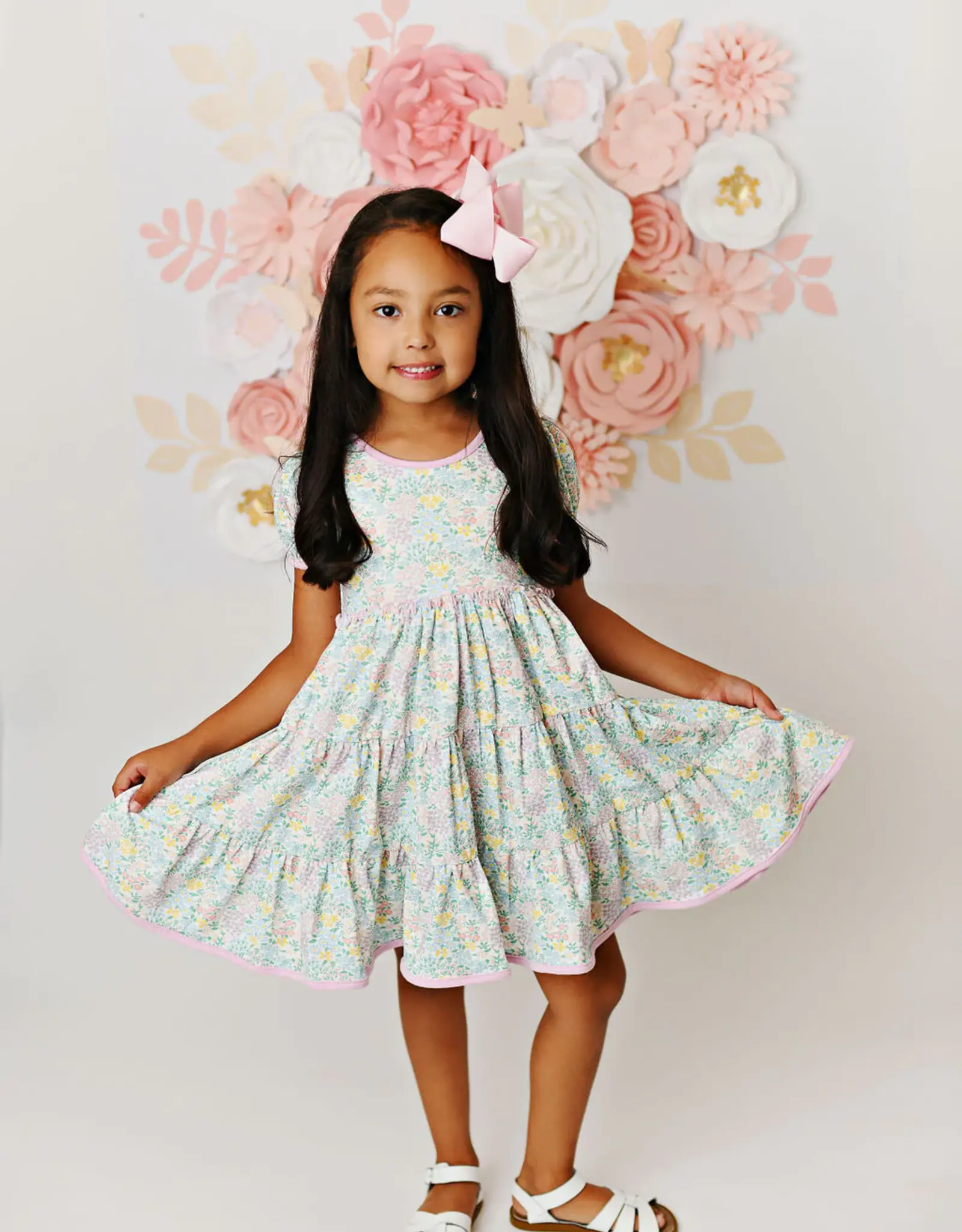 Swoon Baby 2460 Dainty Pink Floral Dress