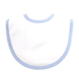 3 Marthas Pique Mono Bib small blue check