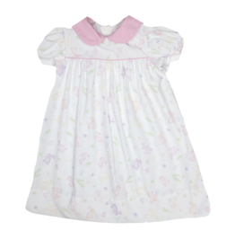 Baby Blessings Pink Bunnies Olivia Dress