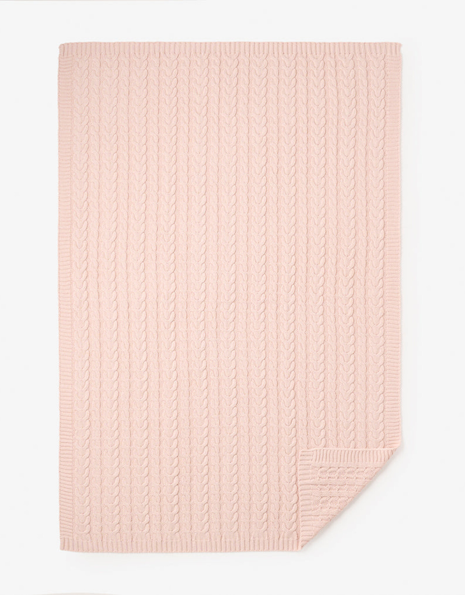Elegant Baby EB Horseshoe Cable Blanket Pink